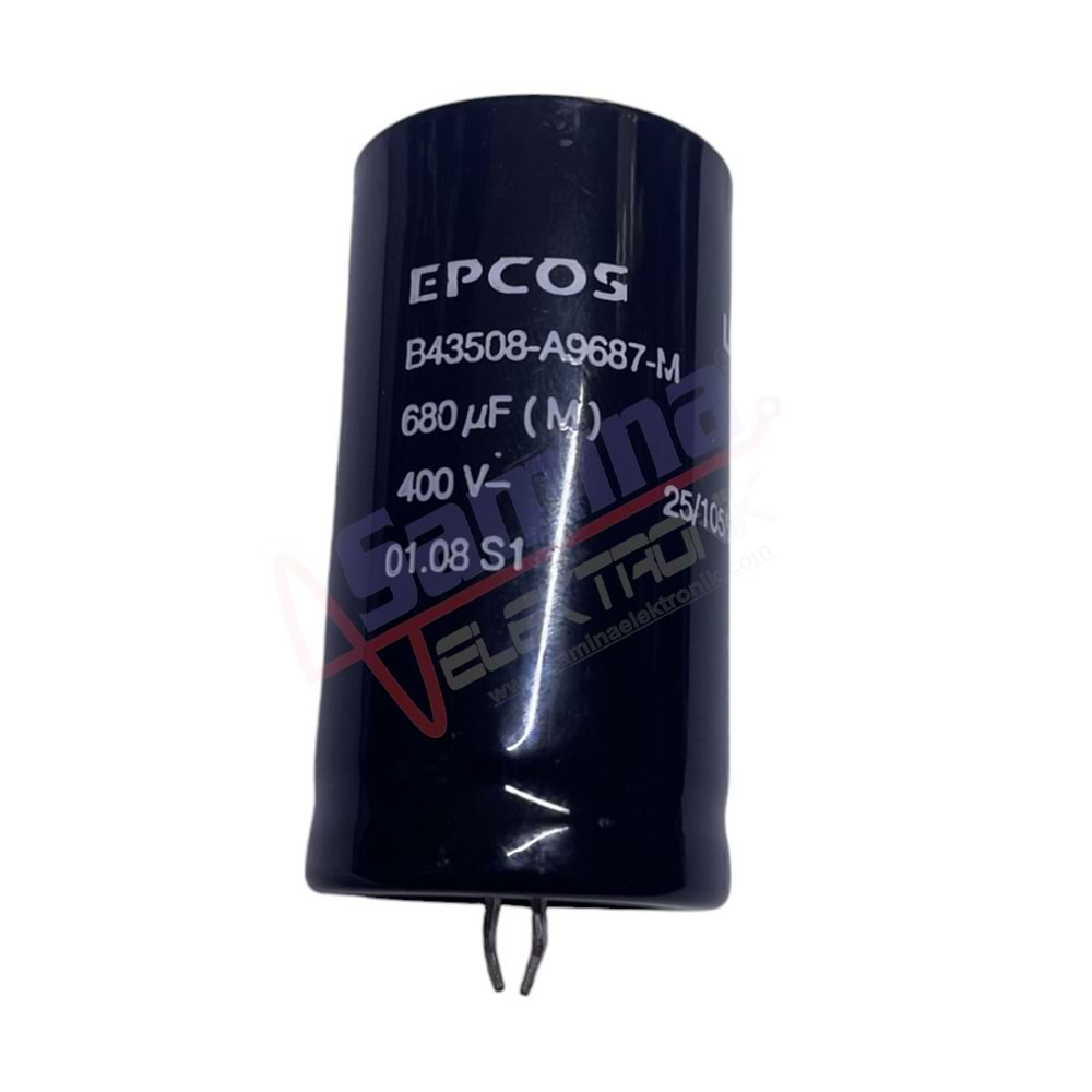 CAP.EL. EPCOS 680uF 400V Kondansatör 30x55 105C K05 SNAP-IN