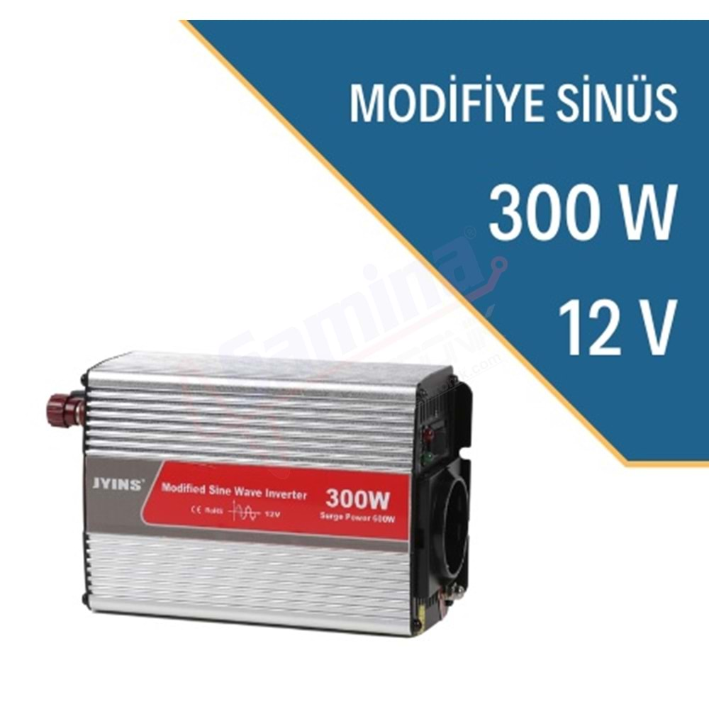 JYM 300W 12V Modifiye Sinüs İnverter (Solar Jeneratör)