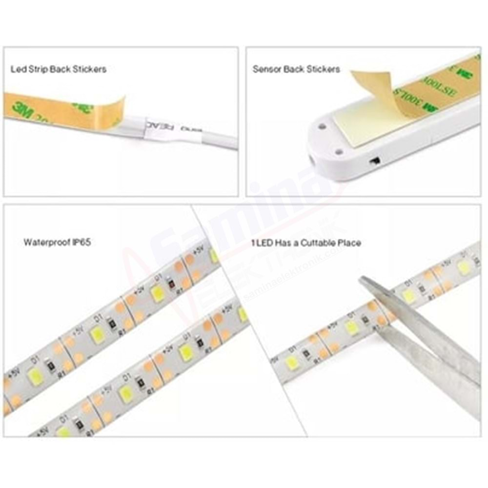 Saminatronik Hareket Sensörlü 1mt Şerit Led