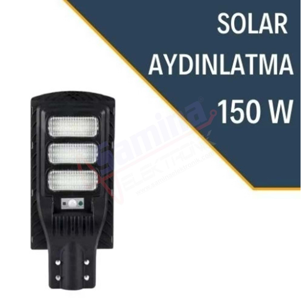 Lexron 150W Solar Led Sokak & Bahçe Aydınlatma