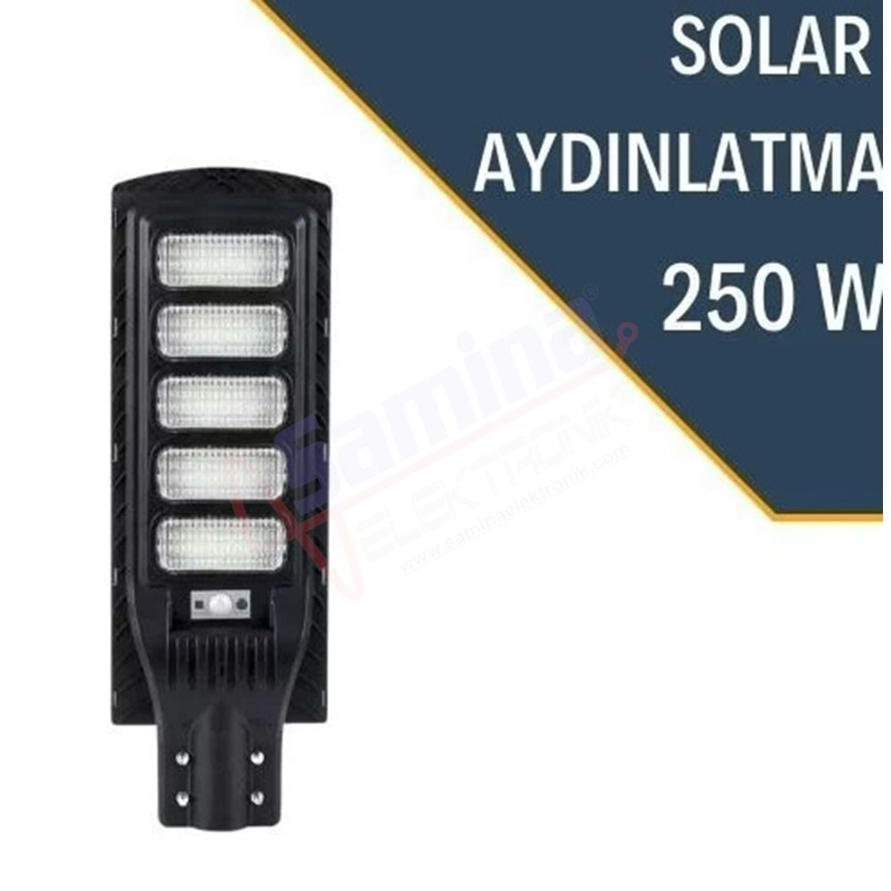 Lexron 250W Solar Led Sokak & Bahçe Aydınlatma