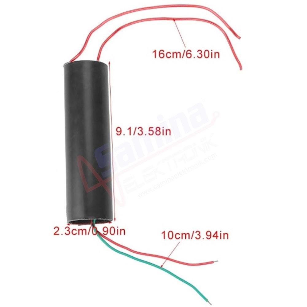 Saminatronik 3/6V To 400KV Yüksek Voltaj Transformatörü - Ark Darbesi Ateşleme Bobini