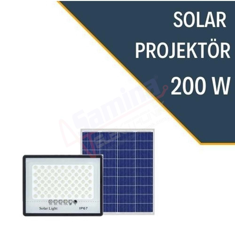 Lexron 200W Solar Projektör