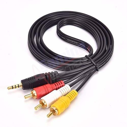 Saminatronik 3,5mm Stereo Erkek-3RCA Erkek 1.5mt Kablo