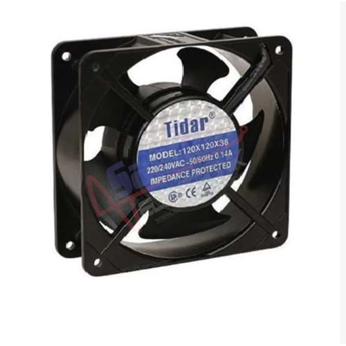 FAN -TİDAR 120x120x38MM 220VAC 0.14A FAN