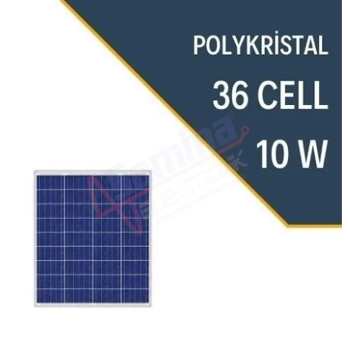 Lexron 10W Polykristal Güneş Paneli