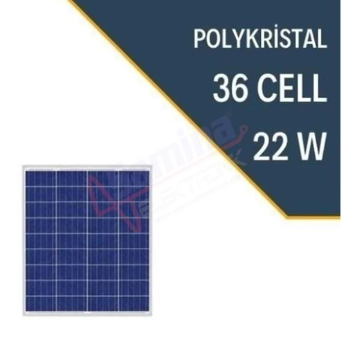 Lexron 22W Polykristal Güneş Paneli