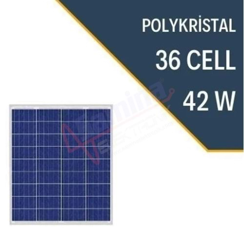 Lexron 42W Polykristal Güneş Paneli