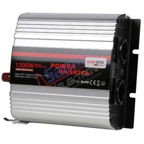 Carspa 1200W 12V Modifiye Sinüs İnverter