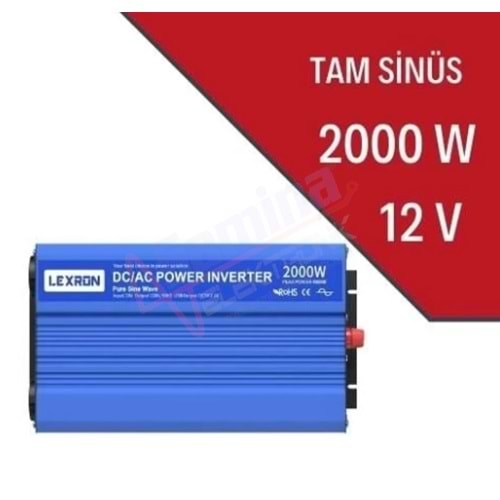 Carspa 2000W 12V Tam Sinüs İnverter (Solar Jeneratör)