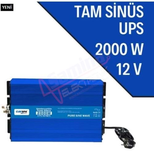 Carspa UPS 2000W 12V Tam Sinüs UPS İnverter