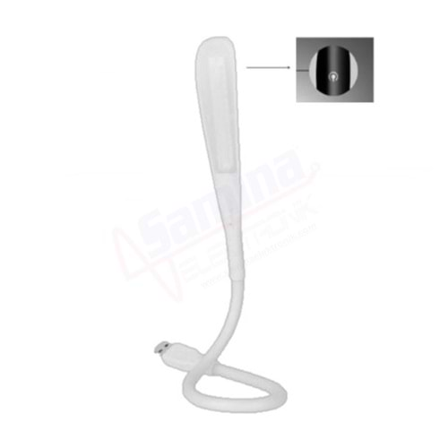 Saminatronik Led Okuma Lambası USB Bağlantılı - Dokunmatik (BEYAZ)