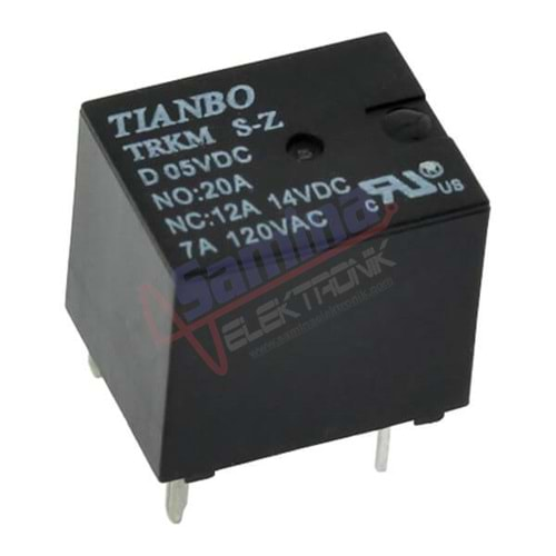 Röle - TIANBO TRKM-S-Z-D-5VDC RELAY POWER 7A 5V ULTRA MINI (JJM)